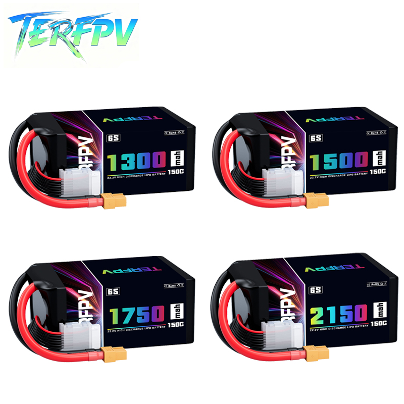 Lipo Battery 6S - Baterai Lipo TERFPV 6S 22.2V 1300/1500/1750./2150mAh