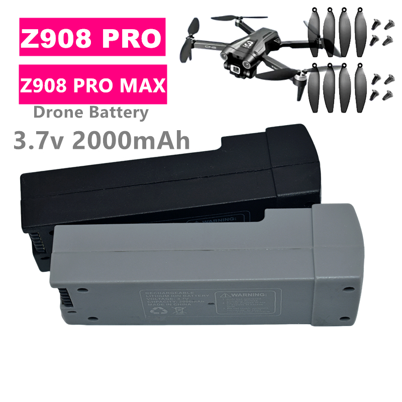 Brushed Drone Motor - Baterai Drone Z908 PRO 3.7v 2000mah