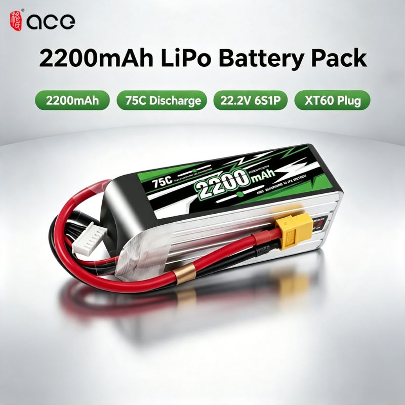 Lipo Battery 6S - Baterai Lipo Gens ACE 22.2V 2200mAh