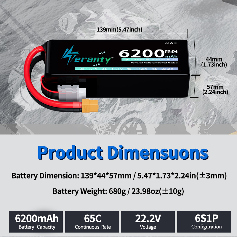 Baterai Lipo TERANTY 6S 6200mA - Lipo Battery 6S ulasan dan harga