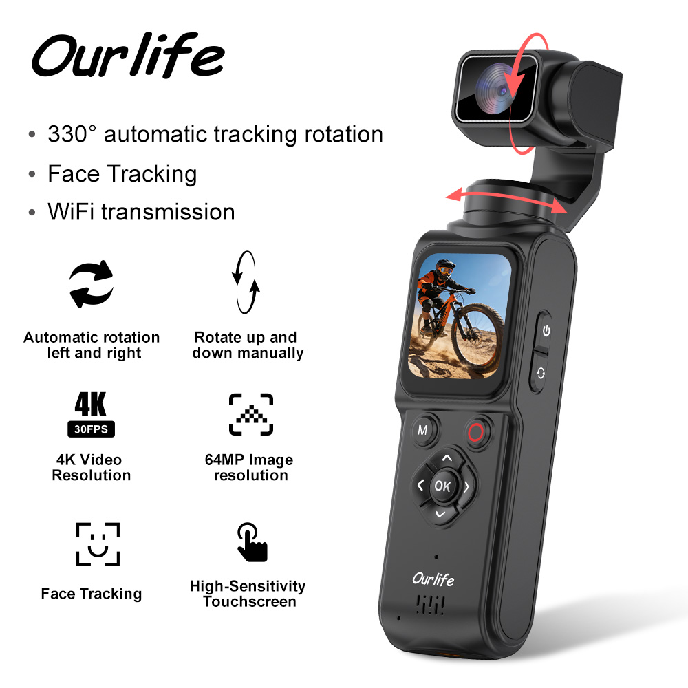 Kamera Aksi Ourlife 4K 330 °   - Runcam Camera ulasan dan harga