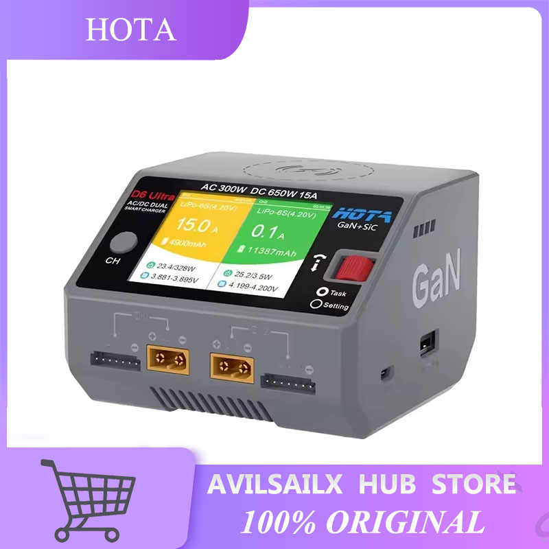 Pengisi Daya Dual Channel HOTA - Lipo Battery 6S ulasan dan harga