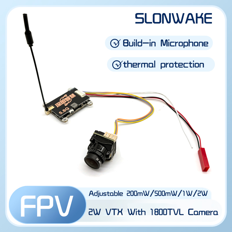 SLONWAKE 5.8G 56CH 2W pemancar - Drone Frame ulasan dan harga