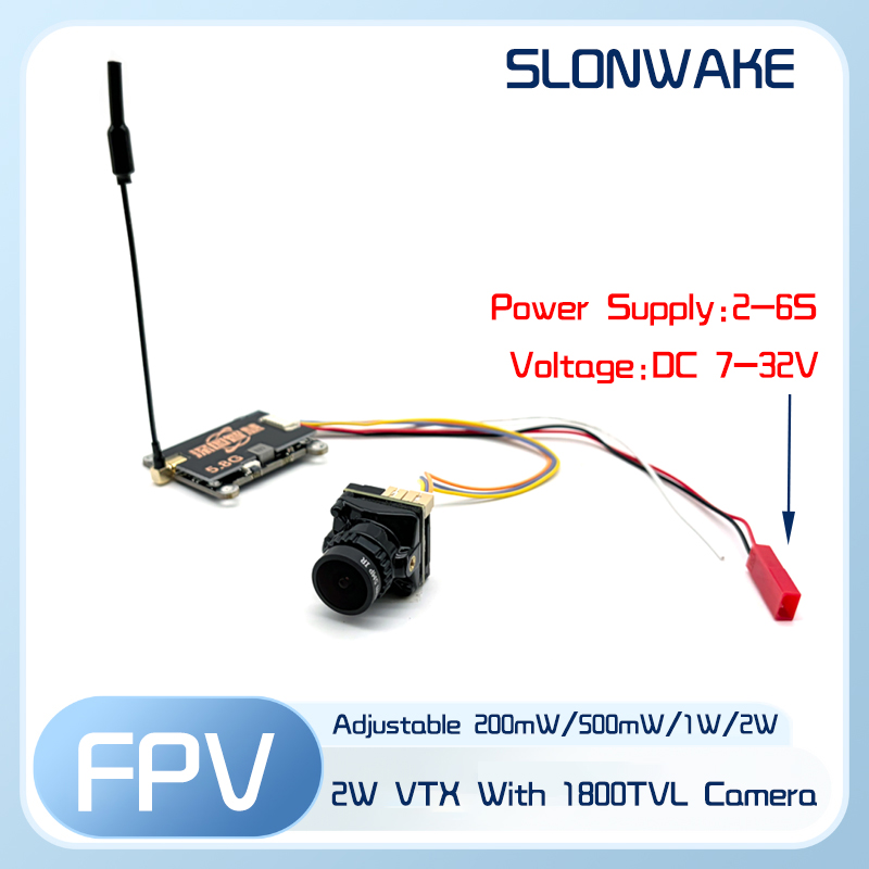 SLONWAKE 5.8G 56CH 2W pemancar - Drone Frame ulasan dan harga