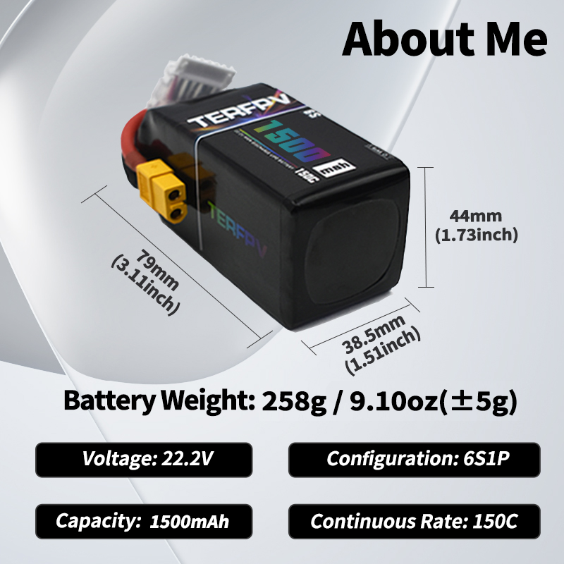 Baterai Lipo TERFPV 6S 22.2V 1 - Lipo Battery 6S ulasan dan harga