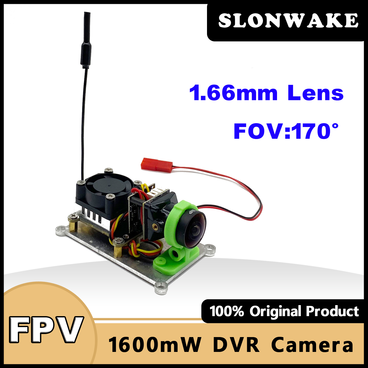 SLONWAKE 5.8G 48CH 200/500/100 - Fpv Camera ulasan dan harga