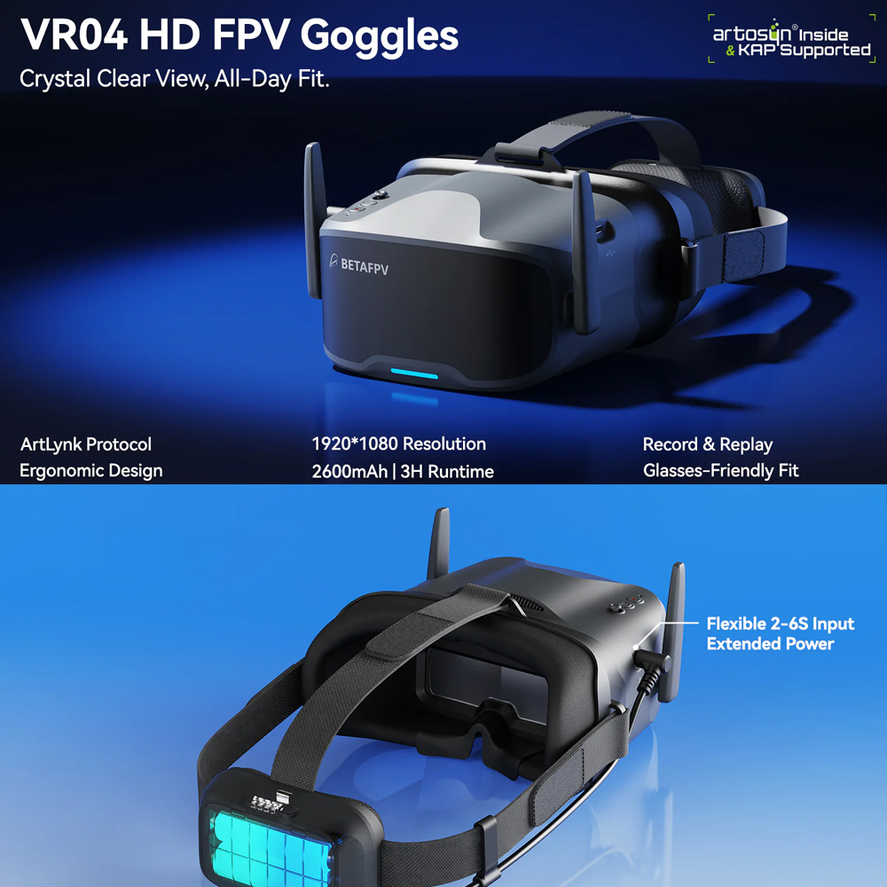 BETAFPV VR04 Kacamata FPV HD P - Fpv Goggles ulasan dan harga