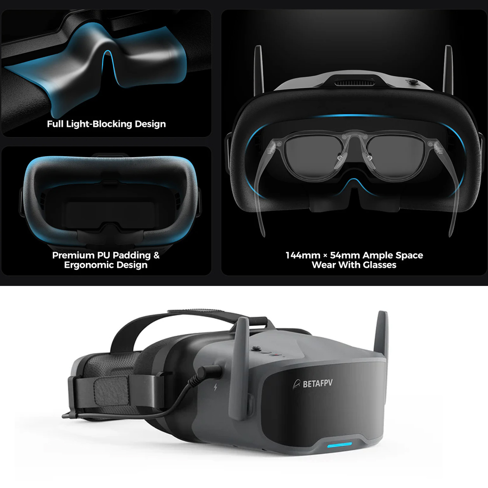 BETAFPV VR04 Kacamata FPV HD P - Fpv Goggles ulasan dan harga