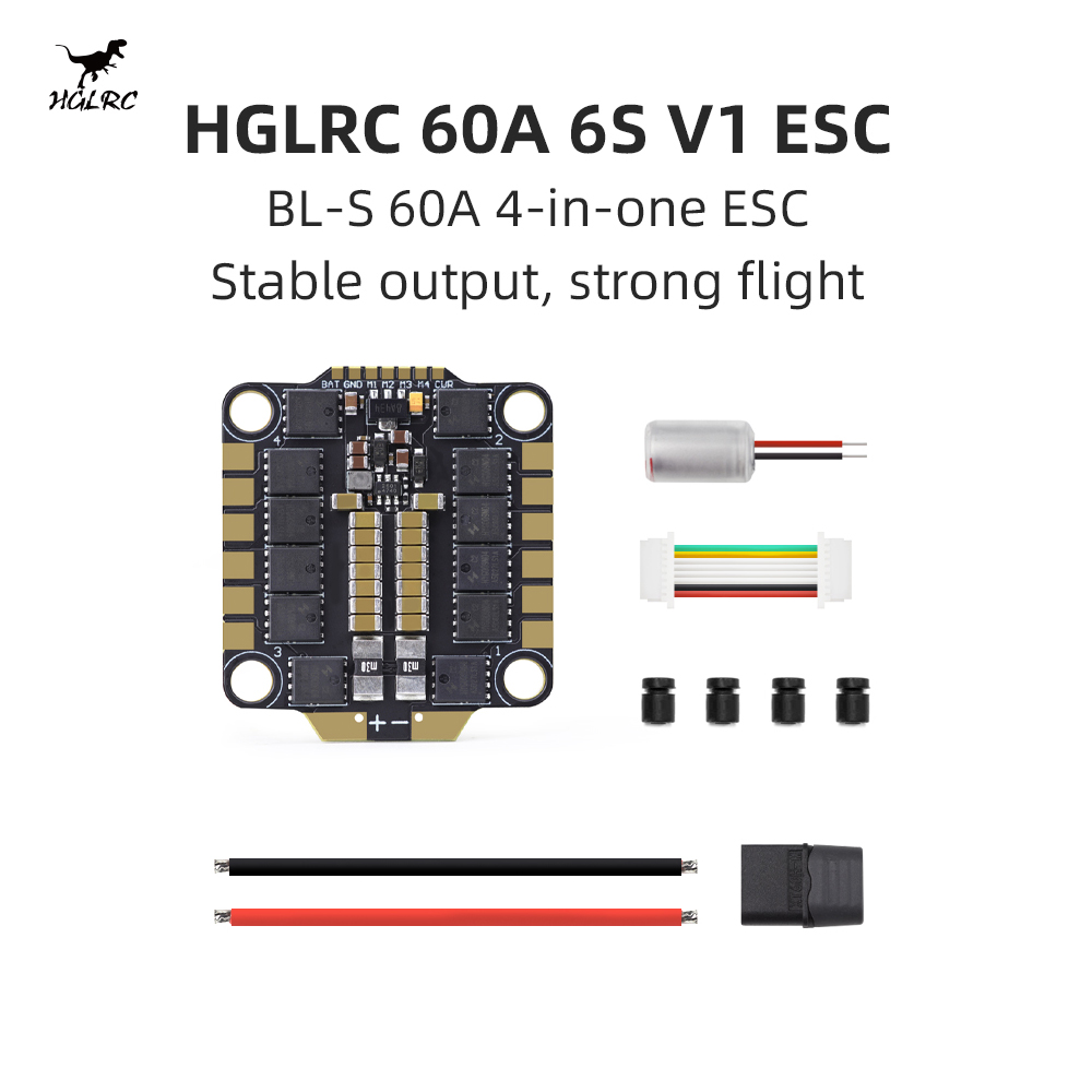 HGLRC 60A 6S V1 4-in-1 ESC BLH - 4 In 1 Esc ulasan dan harga