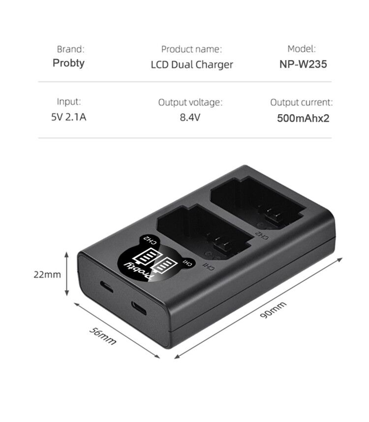Baterai 2200mAh NP-W235 NP W23 - Drone ulasan dan harga
