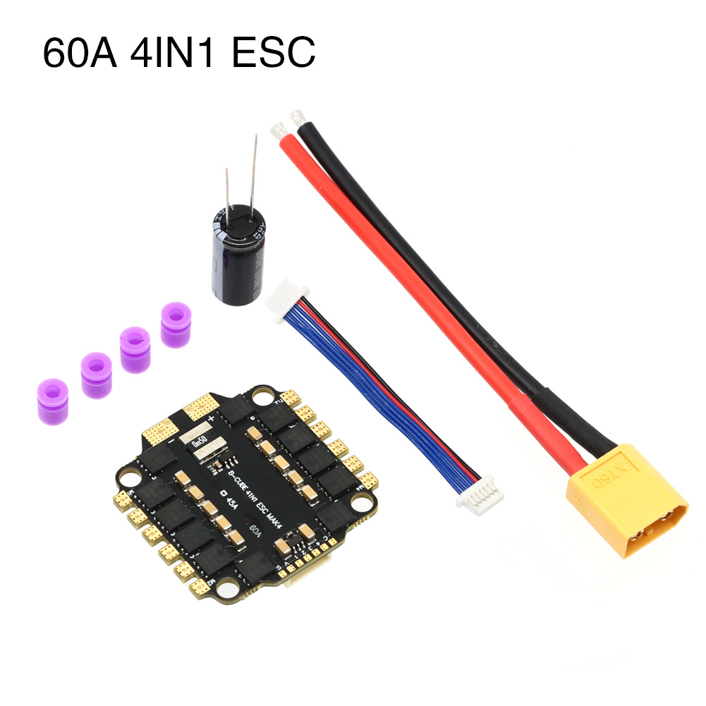 UAngel 4IN1 45A 60A ESC BLHELI - Lipo Battery 6S ulasan dan harga