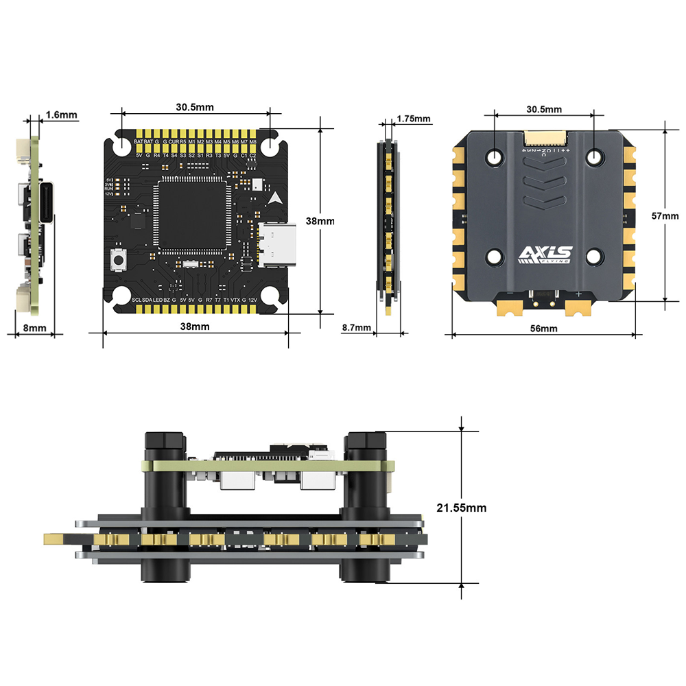 Axisflying Argus Pro ECO F722  - Drone Esc ulasan dan harga