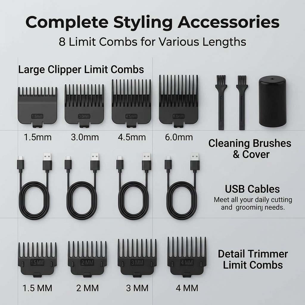 Set Alat Cukur Rambut Pria 4-i - 4 In 1 Esc ulasan dan harga