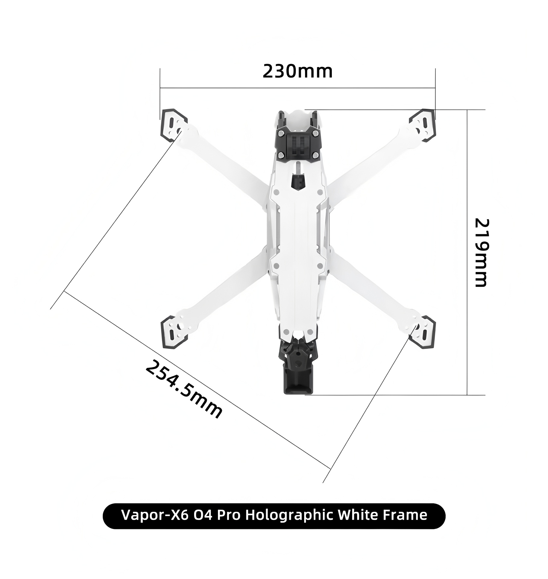 GEPRC Vapor D5/x5/x6 O4 Pro Fr - Carbon Fiber Drone Frame ulasan dan harga