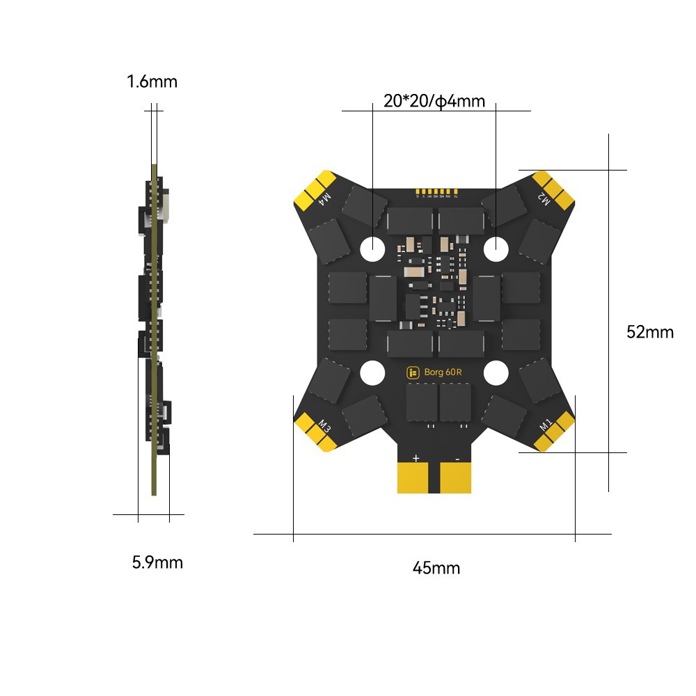 iFlight Borg Mini H7 (ICM42688 - Drone Esc ulasan dan harga