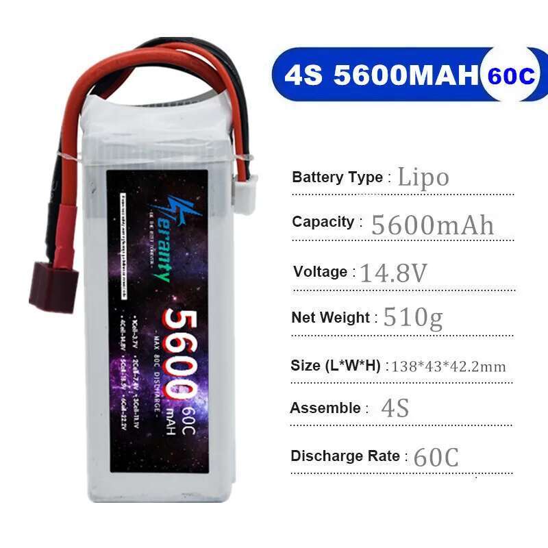 TERANTY 5600MAH 60C 2S 3S 4S 6 - Lipo Battery 6S ulasan dan harga