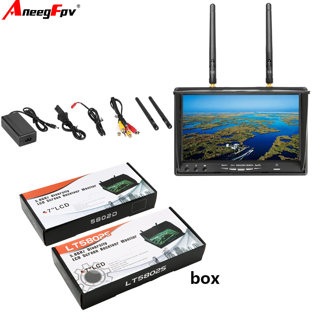 LCD5802D LCD5802S 7 Inci 5.8G  - Fpv Goggles ulasan dan harga
