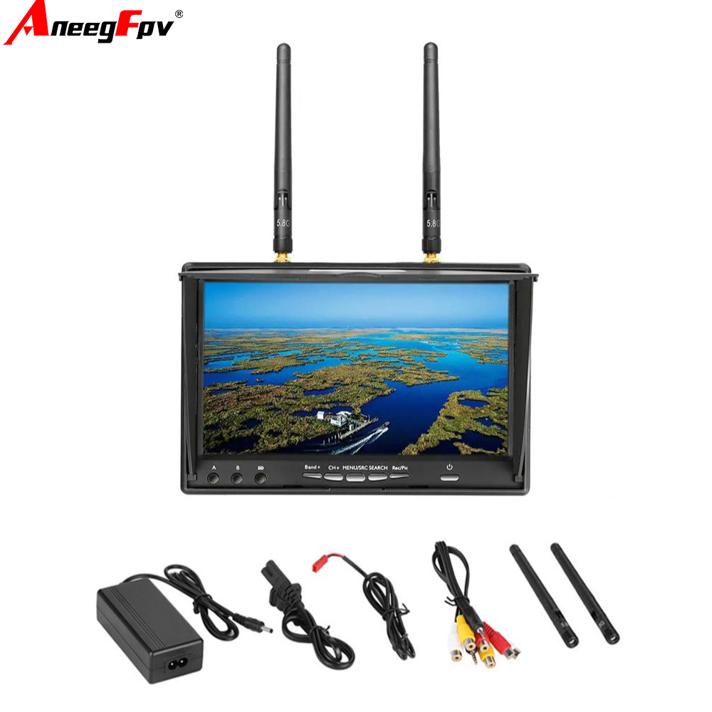 LCD5802D LCD5802S 7 Inci 5.8G  - Fpv Goggles ulasan dan harga