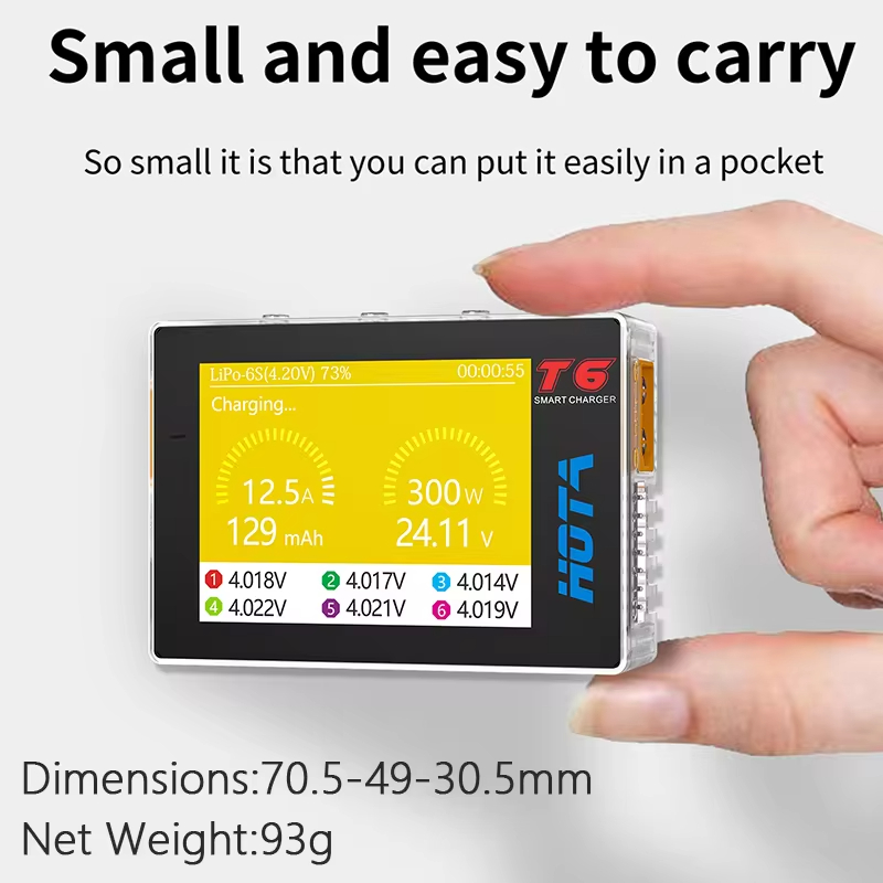 HOTA T6 pengisi daya cerdas 30 - Lipo Battery 6S ulasan dan harga