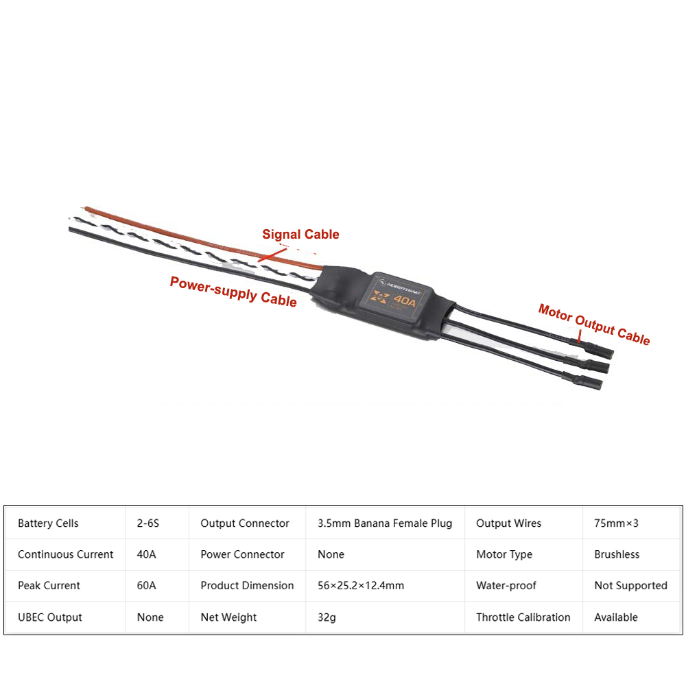 Hobbywing XRotor 40A ESC tanpa - 4 In 1 Esc ulasan dan harga